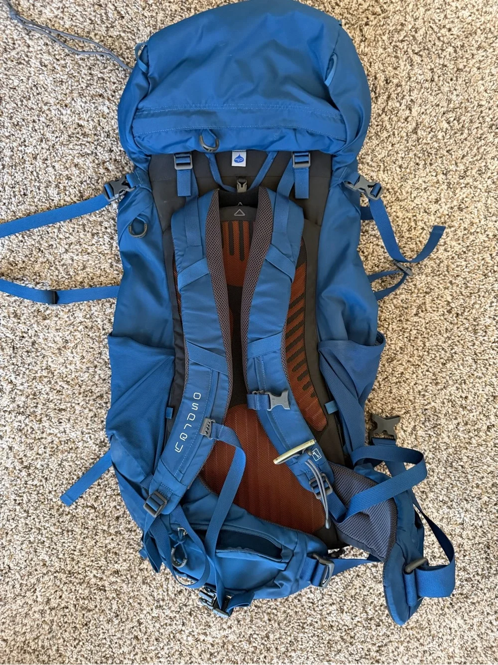 Osprey Kestrel 38 Liter Backpack w/Reservoir Loch Blue, Small/Medium